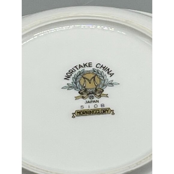 Noritake China 5108 Morning Glory dessert bowls set of 2 5 1/2" white READ - Picture 5 of 7